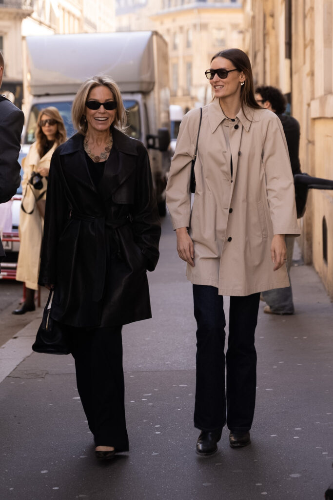 Streetstyle captured outside Acne Studio in Paris AW26/27. Paris street style captured outside of The Row on 4 March 2026.
